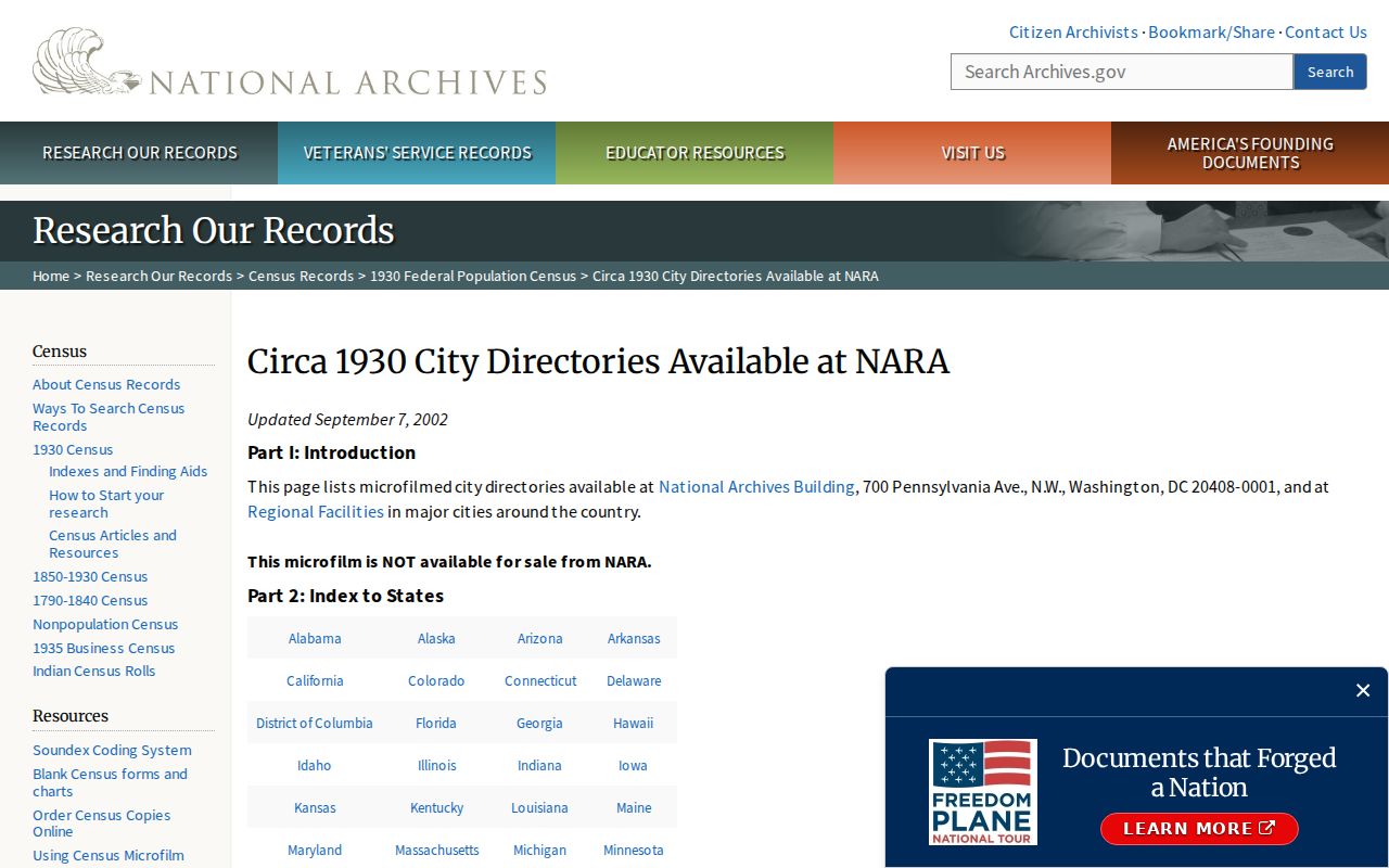 Calexico city directory NARA Imperial Valley collection
